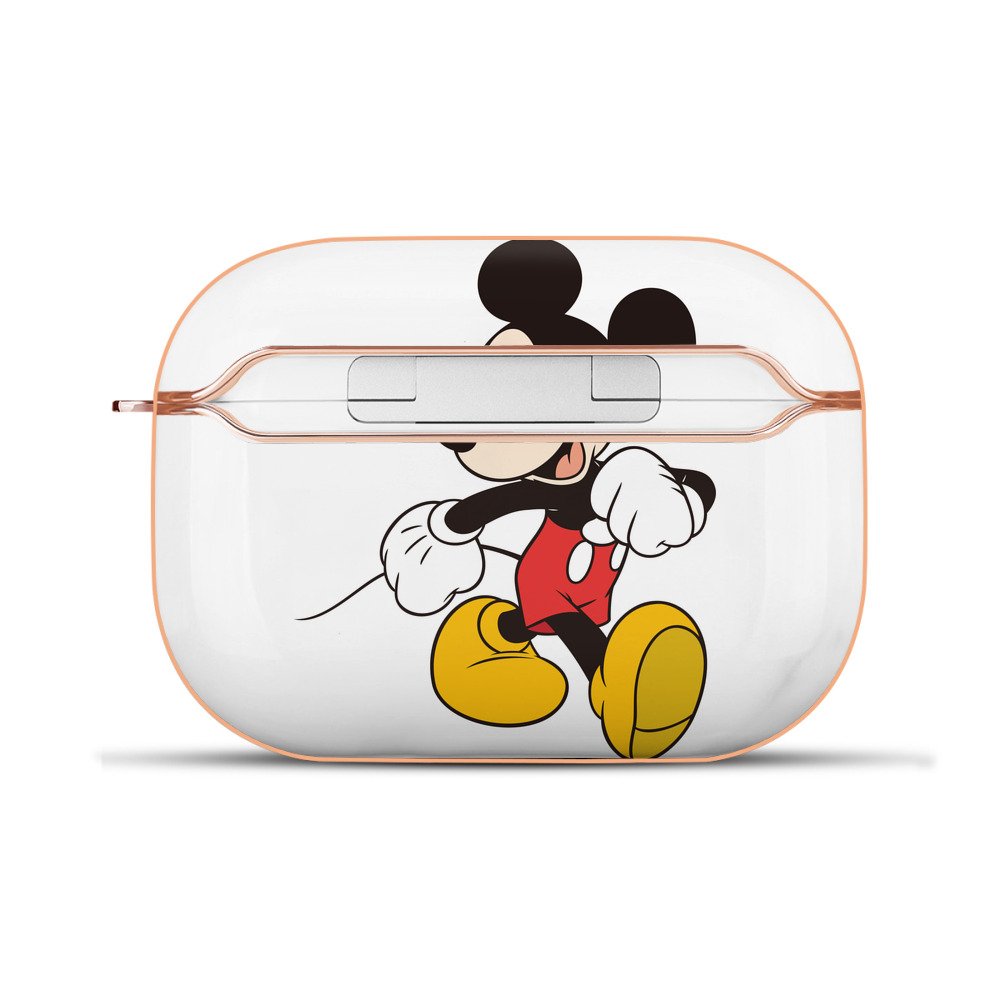 （画像用） ミッキーマウス Mickey Mouse 【AirPods Pro用】ハードシェル保護ケース｜耐衝撃・防指紋・カラビナ付き商品仕様