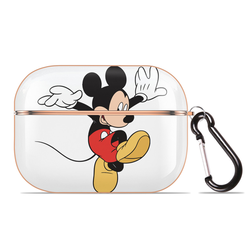 （画像用） ミッキーマウス Mickey Mouse 【AirPods Pro用】ハードシェル保護ケース｜耐衝撃・防指紋・カラビナ付き商品仕様