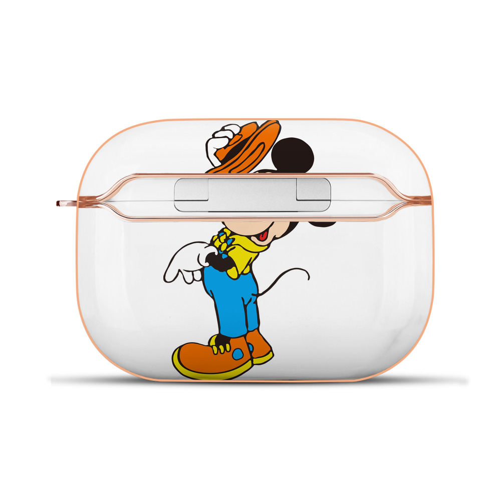 （画像用） ミッキーマウス Mickey Mouse 【AirPods Pro用】ハードシェル保護ケース｜耐衝撃・防指紋・カラビナ付き商品仕様