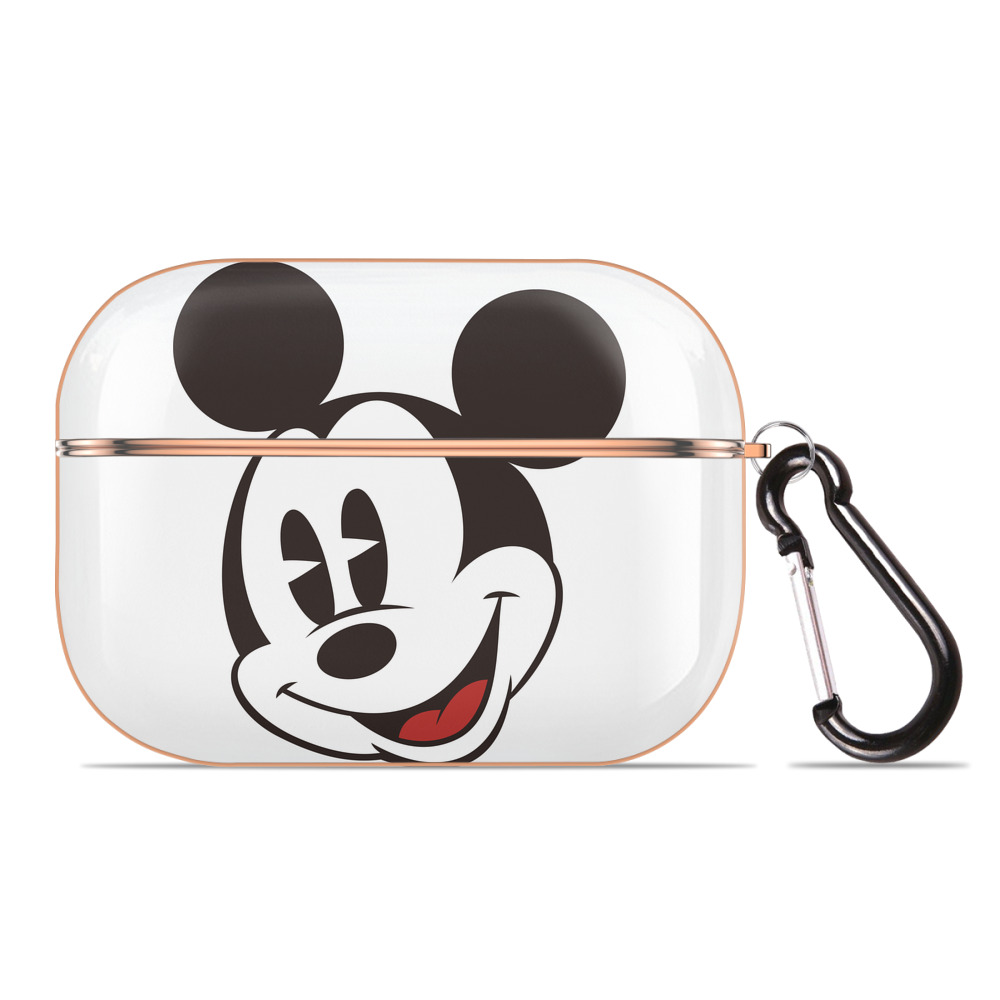 （画像用） ミッキーマウス Mickey Mouse 【AirPods Pro用】ハードシェル保護ケース｜耐衝撃・防指紋・カラビナ付き商品仕様