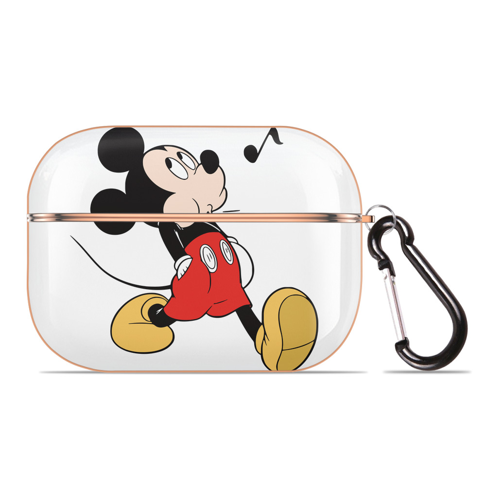 （画像用） ミッキーマウス Mickey Mouse 【AirPods Pro用】ハードシェル保護ケース｜耐衝撃・防指紋・カラビナ付き商品仕様