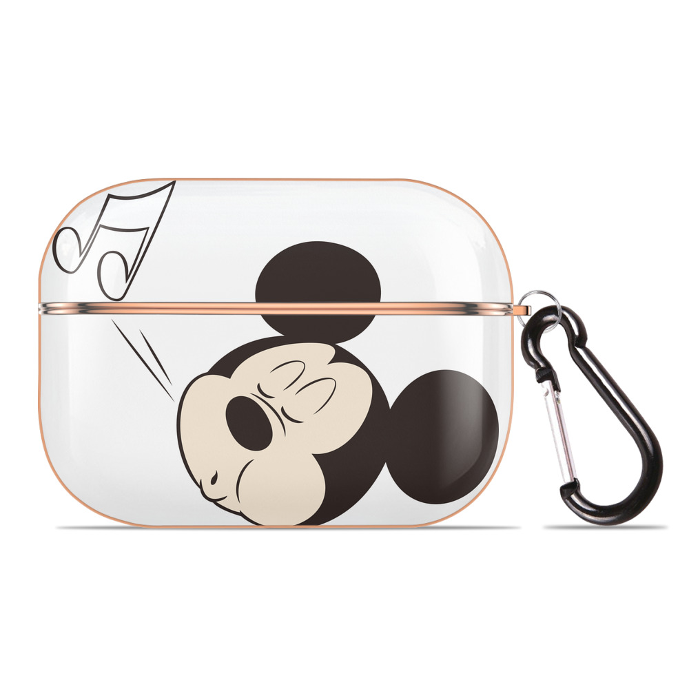 （画像用） ミッキーマウス Mickey Mouse 【AirPods Pro用】ハードシェル保護ケース｜耐衝撃・防指紋・カラビナ付き商品仕様