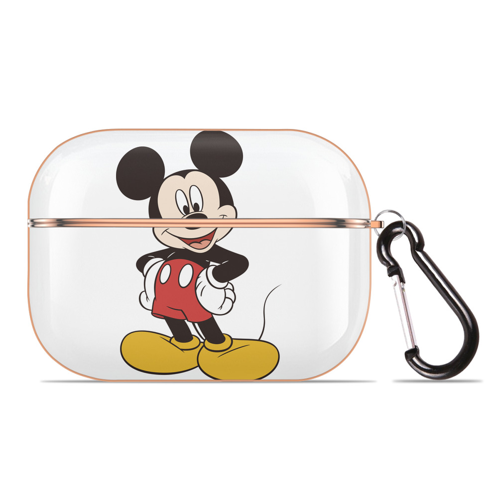 （画像用） ミッキーマウス Mickey Mouse 【AirPods Pro用】ハードシェル保護ケース｜耐衝撃・防指紋・カラビナ付き商品仕様