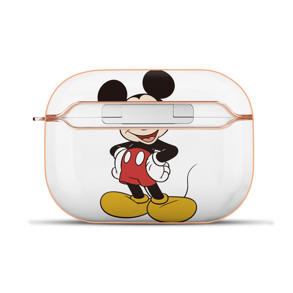 （画像用） ミッキーマウス Mickey Mouse 【AirPods Pro用】ハードシェル保護ケース｜耐衝撃・防指紋・カラビナ付き商品仕様