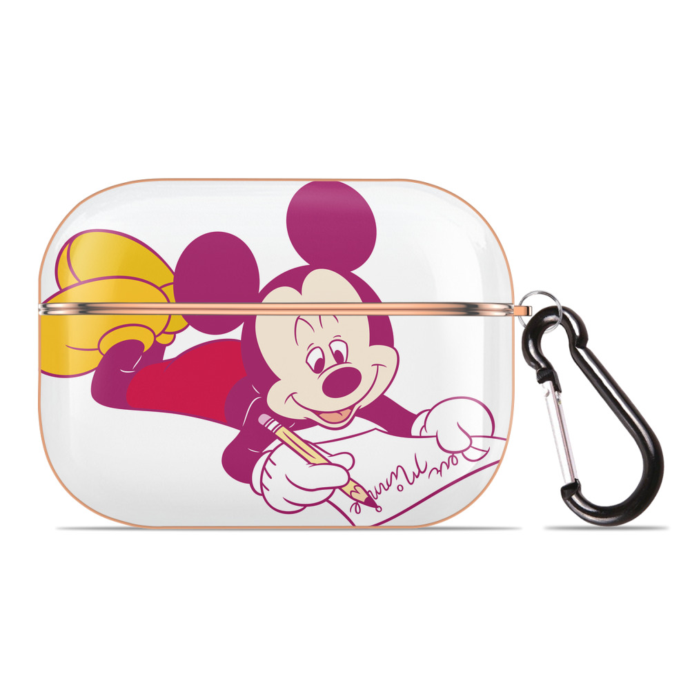 （画像用） ミッキーマウス Mickey Mouse 【AirPods Pro用】ハードシェル保護ケース｜耐衝撃・防指紋・カラビナ付き商品仕様