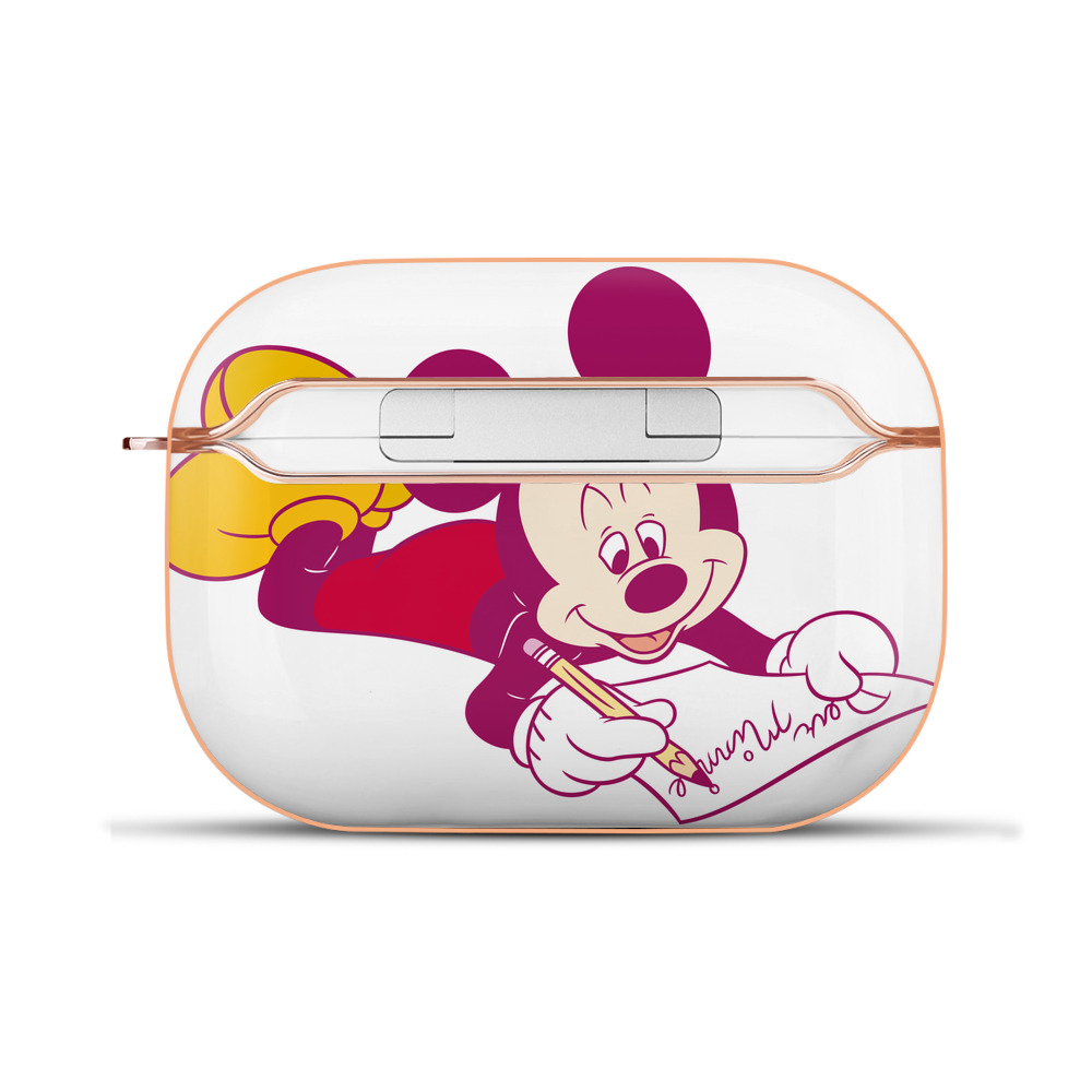 （画像用） ミッキーマウス Mickey Mouse 【AirPods Pro用】ハードシェル保護ケース｜耐衝撃・防指紋・カラビナ付き商品仕様