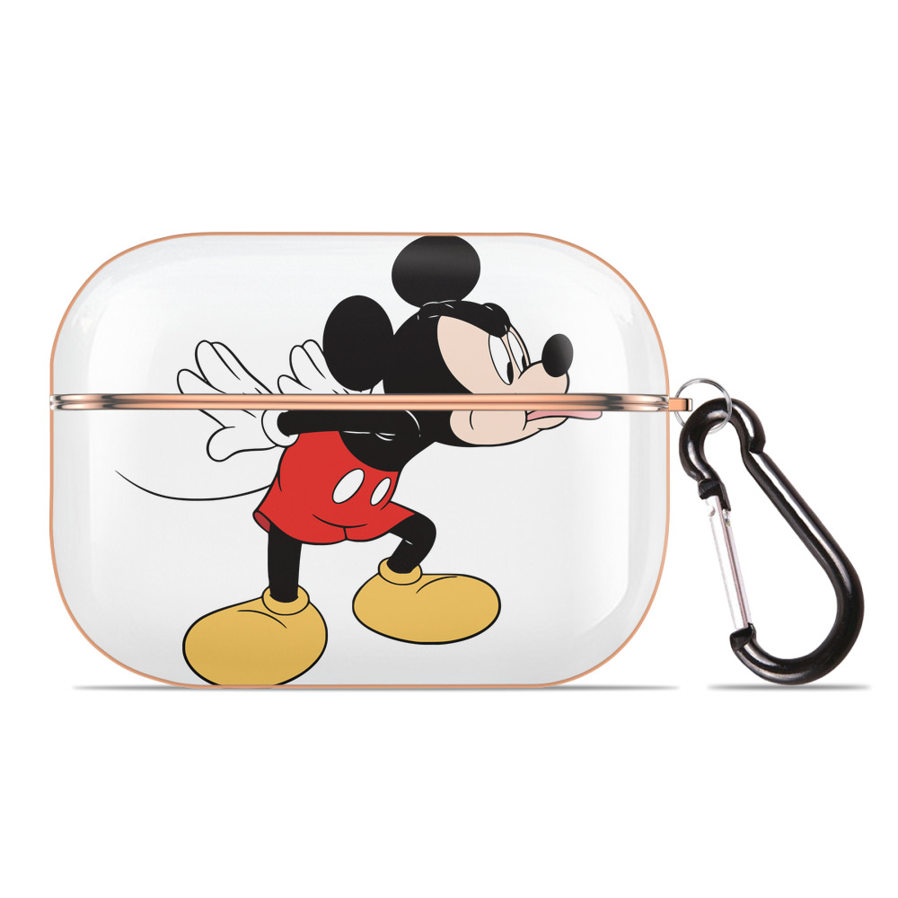 （画像用） ミッキーマウス Mickey Mouse 【AirPods Pro用】ハードシェル保護ケース｜耐衝撃・防指紋・カラビナ付き商品仕様