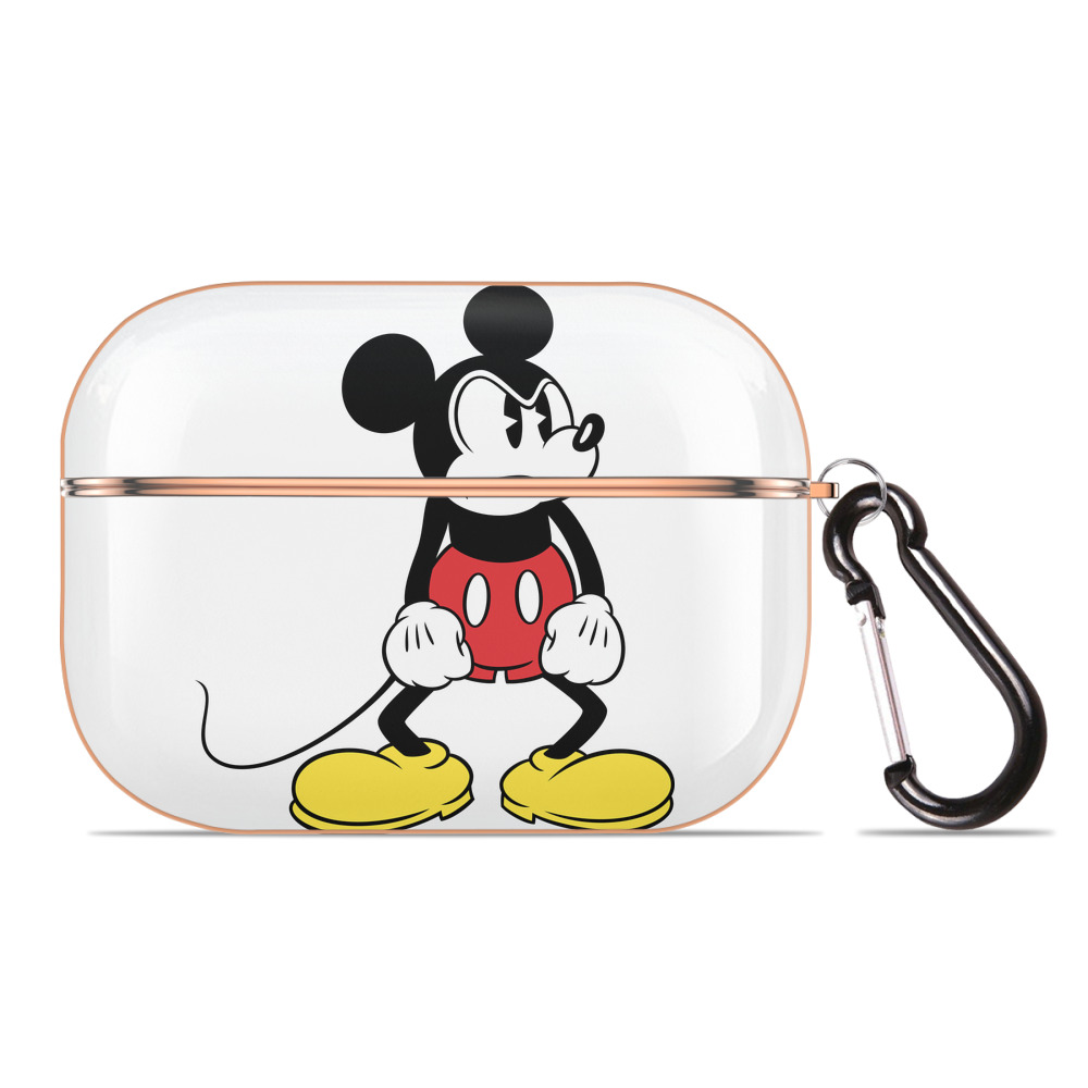 （画像用） ミッキーマウス Mickey Mouse 【AirPods Pro用】ハードシェル保護ケース｜耐衝撃・防指紋・カラビナ付き商品仕様