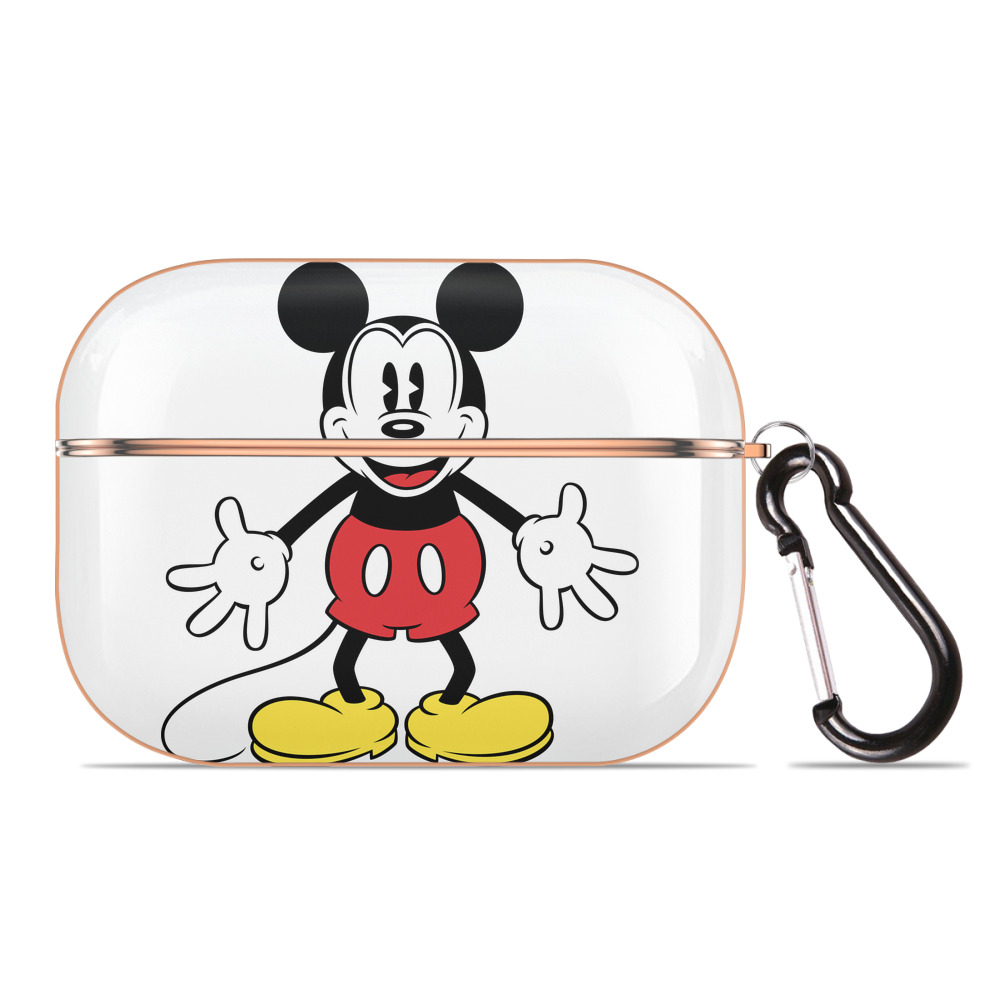 （画像用） ミッキーマウス Mickey Mouse 【AirPods Pro用】ハードシェル保護ケース｜耐衝撃・防指紋・カラビナ付き商品仕様