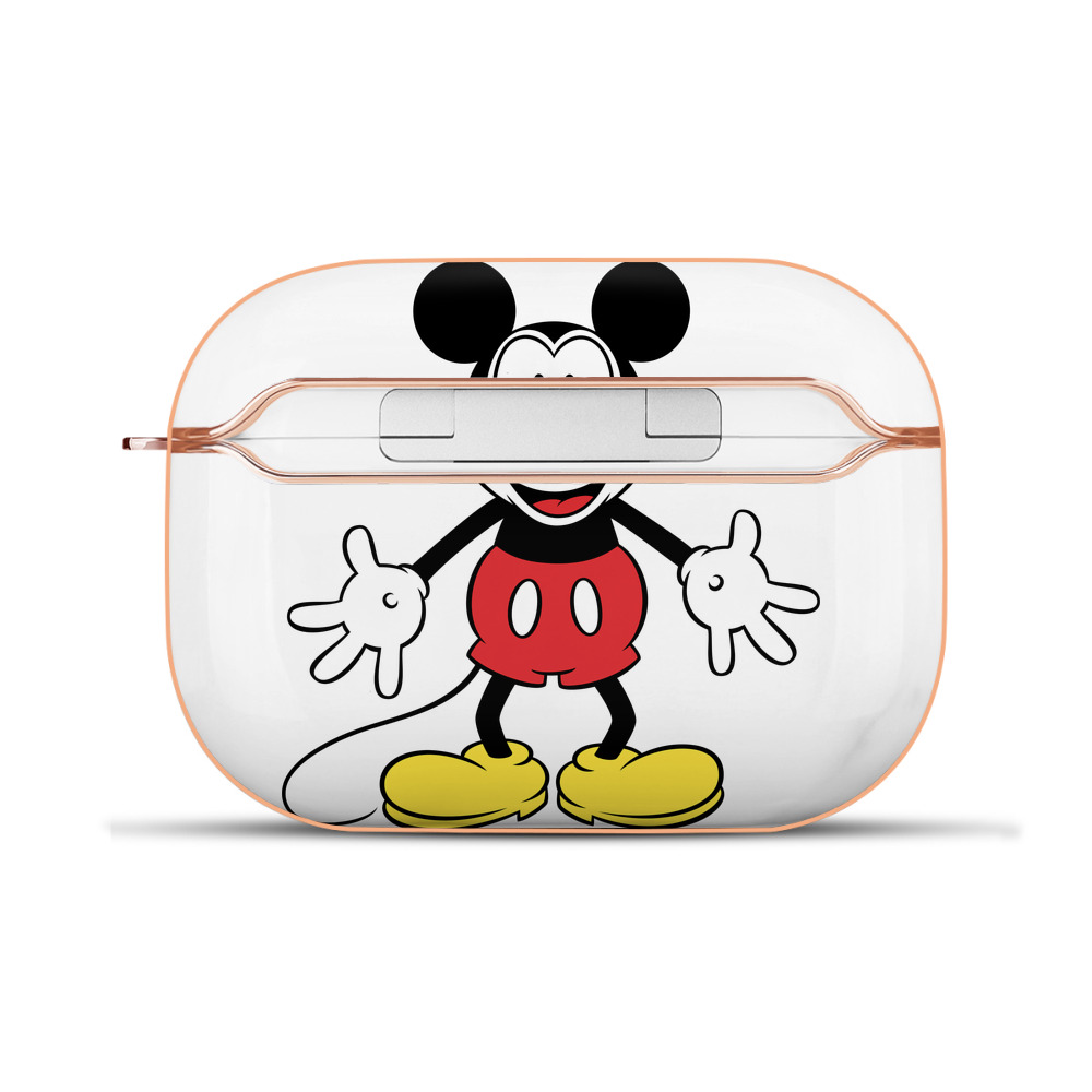 （画像用） ミッキーマウス Mickey Mouse 【AirPods Pro用】ハードシェル保護ケース｜耐衝撃・防指紋・カラビナ付き商品仕様
