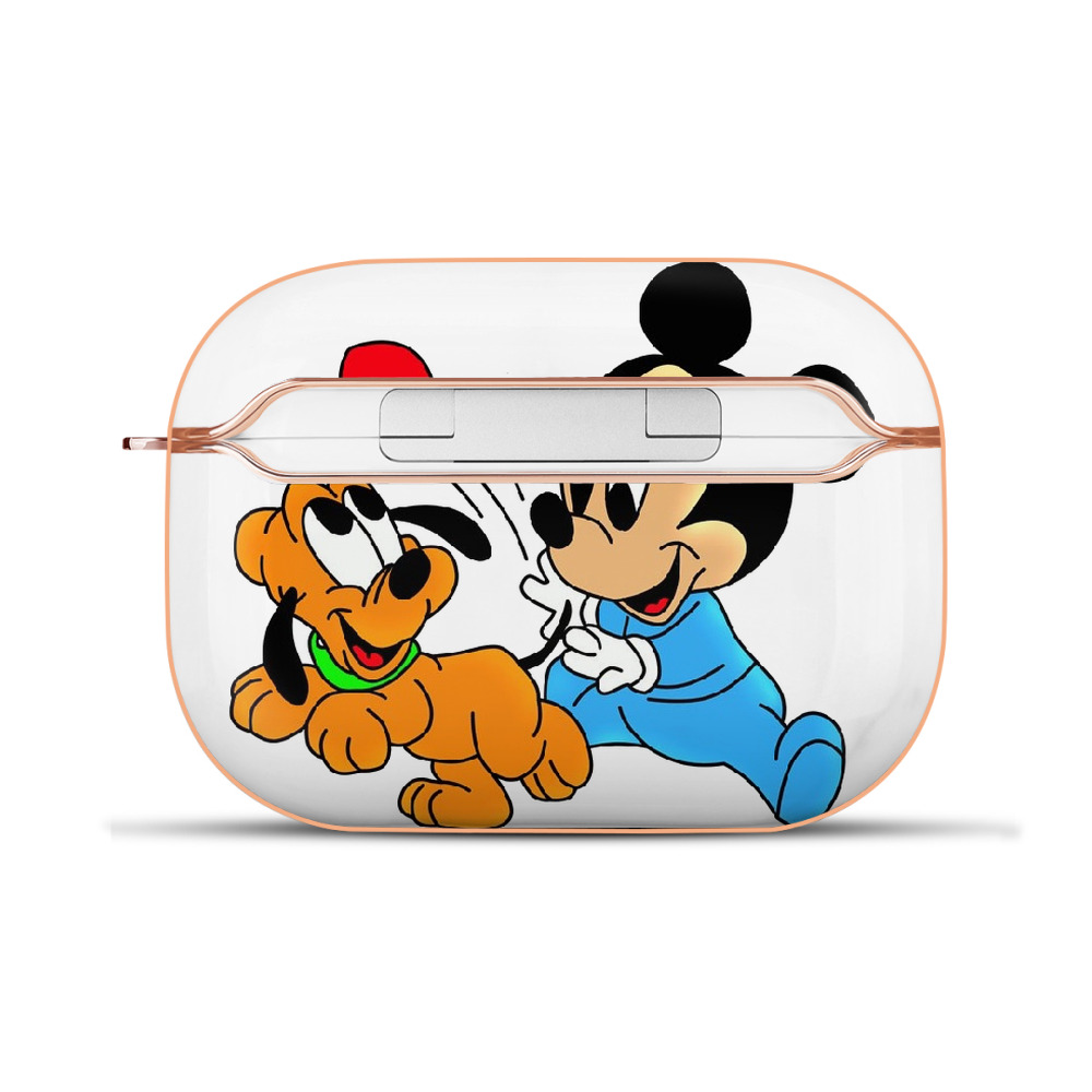 （画像用） ミッキーマウス Mickey Mouse 【AirPods Pro用】ハードシェル保護ケース｜耐衝撃・防指紋・カラビナ付き商品仕様