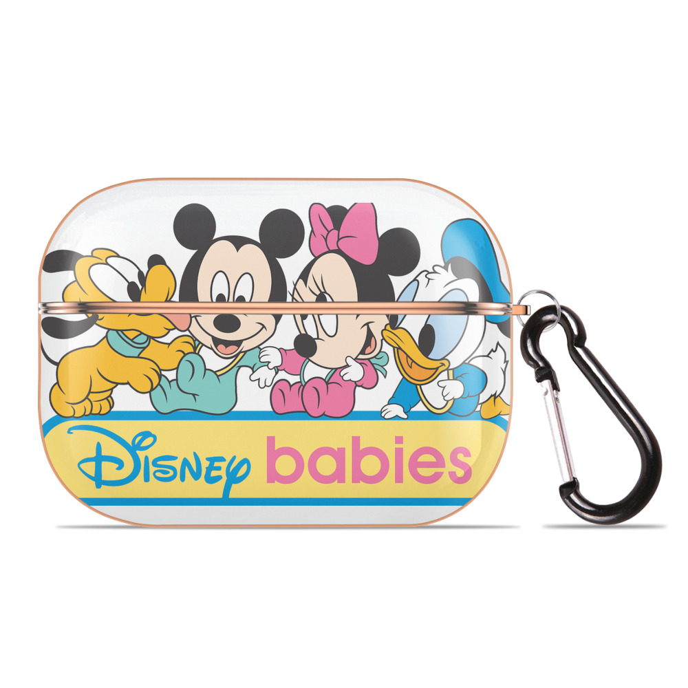 （画像用） ミッキーマウス Mickey Mouse 【AirPods Pro用】ハードシェル保護ケース｜耐衝撃・防指紋・カラビナ付き商品仕様