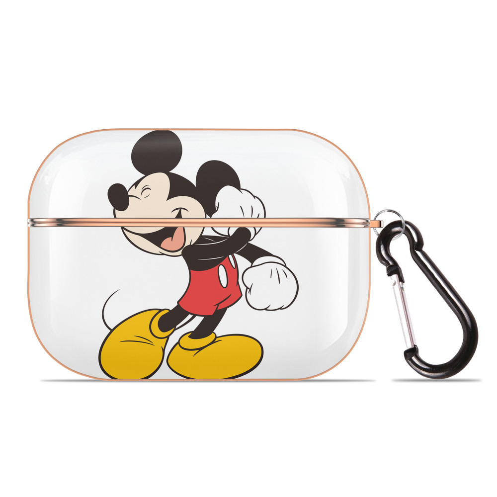 （画像用） ミッキーマウス Mickey Mouse 【AirPods Pro用】ハードシェル保護ケース｜耐衝撃・防指紋・カラビナ付き商品仕様