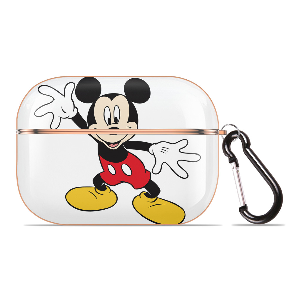 （画像用） ミッキーマウス Mickey Mouse 【AirPods Pro用】ハードシェル保護ケース｜耐衝撃・防指紋・カラビナ付き商品仕様