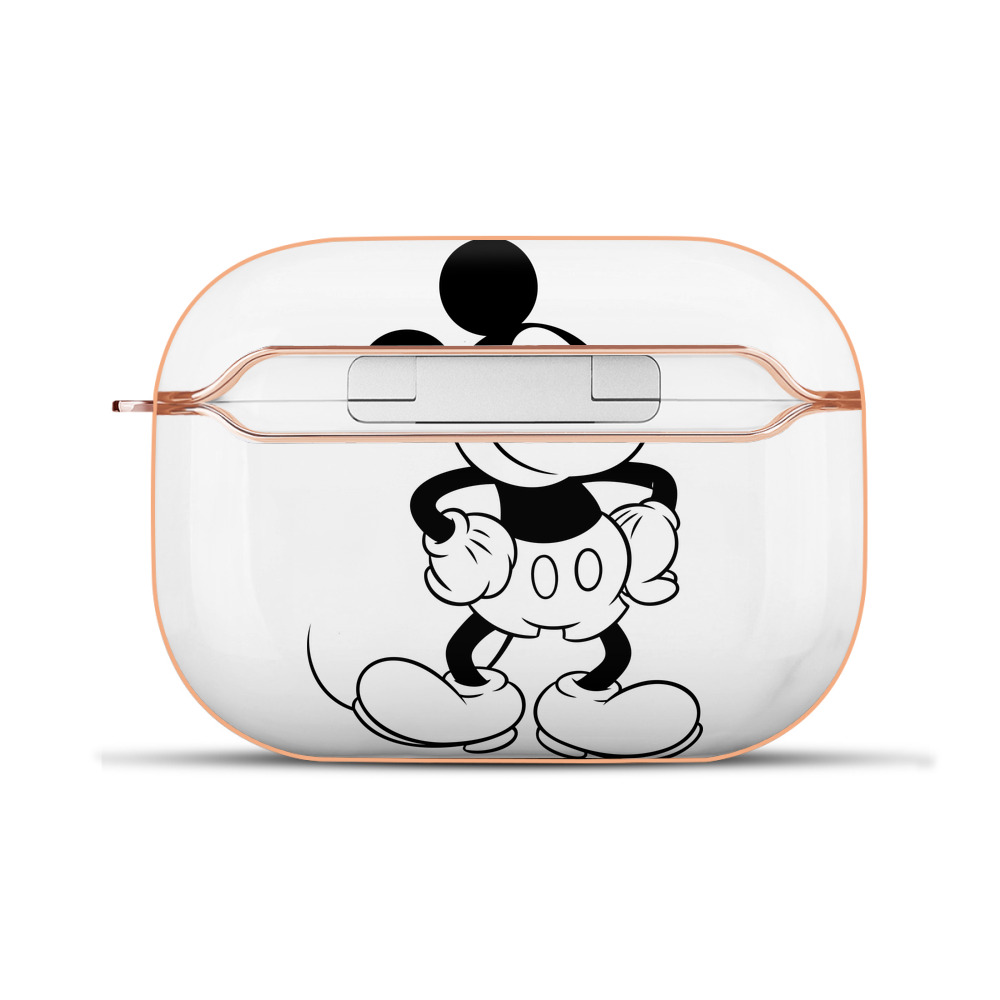 （画像用） ミッキーマウス Mickey Mouse 【AirPods Pro用】ハードシェル保護ケース｜耐衝撃・防指紋・カラビナ付き商品仕様