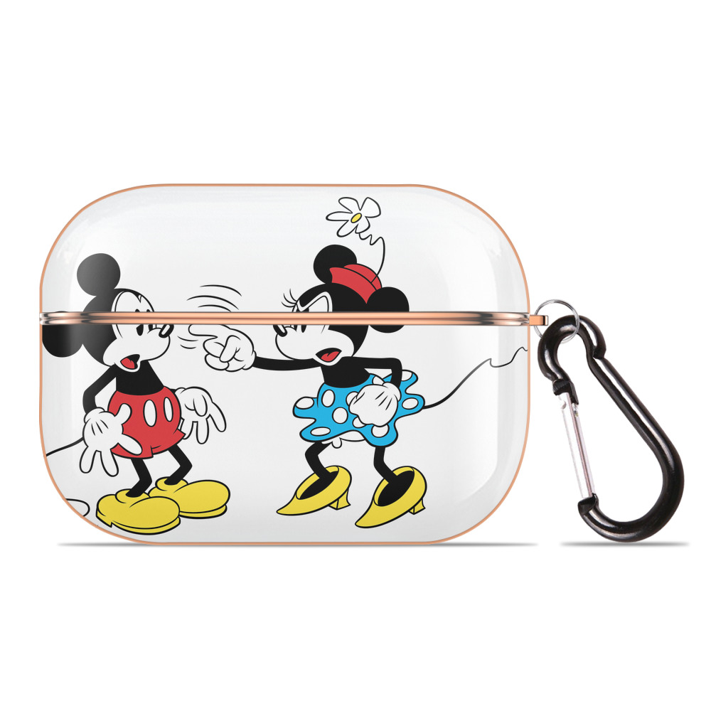 （画像用） ミッキーマウス Mickey Mouse 【AirPods Pro用】ハードシェル保護ケース｜耐衝撃・防指紋・カラビナ付き商品仕様