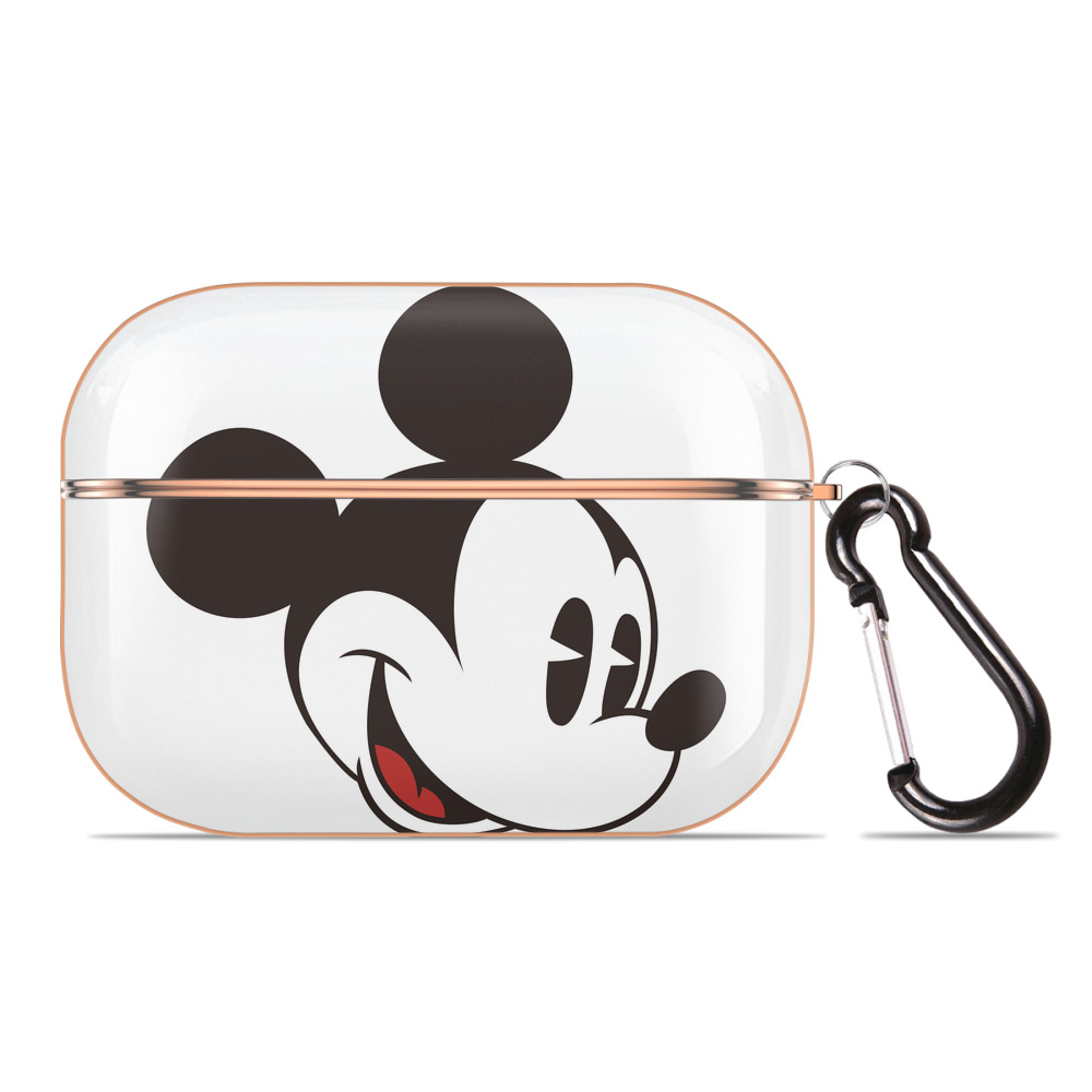 （画像用） ミッキーマウス Mickey Mouse 【AirPods Pro用】ハードシェル保護ケース｜耐衝撃・防指紋・カラビナ付き商品仕様