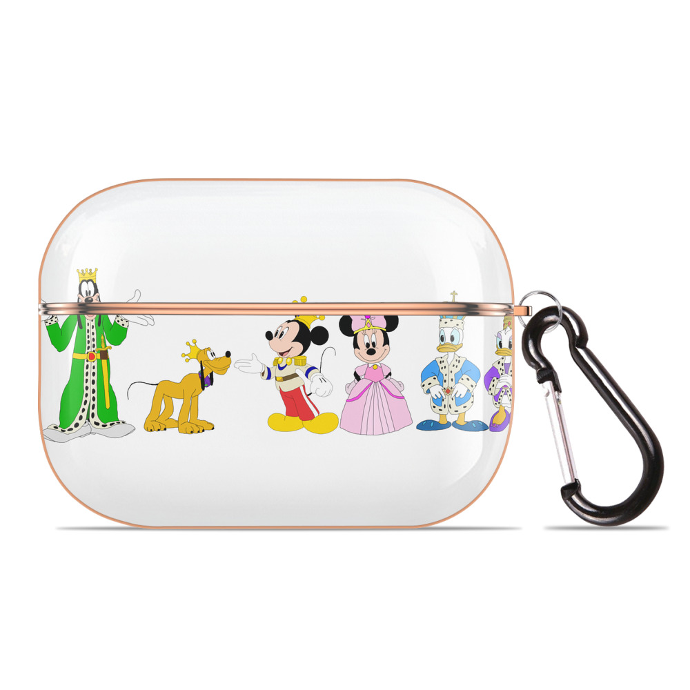 （画像用） ミッキーマウス Mickey Mouse 【AirPods Pro用】ハードシェル保護ケース｜耐衝撃・防指紋・カラビナ付き商品仕様