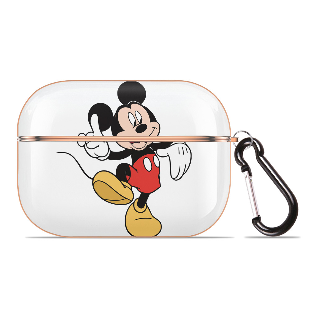 （画像用） ミッキーマウス Mickey Mouse 【AirPods Pro用】ハードシェル保護ケース｜耐衝撃・防指紋・カラビナ付き商品仕様