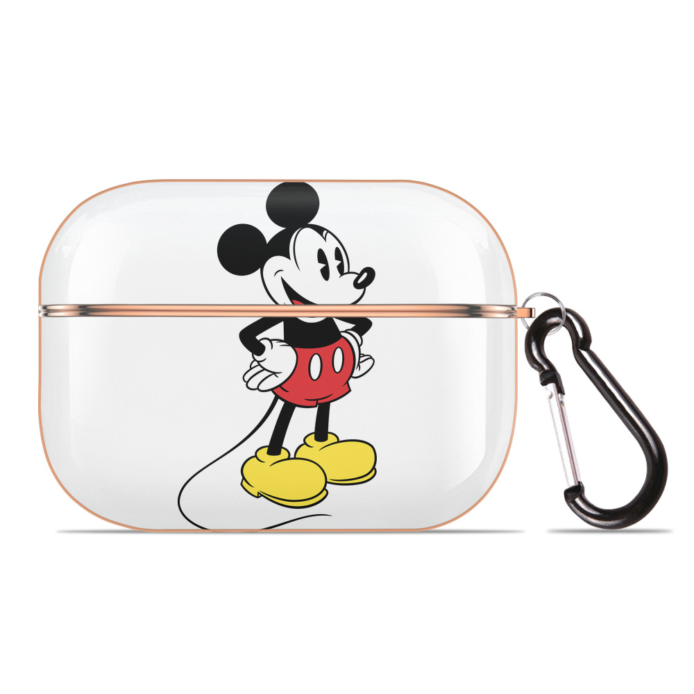 （画像用） ミッキーマウス Mickey Mouse 【AirPods Pro用】ハードシェル保護ケース｜耐衝撃・防指紋・カラビナ付き商品仕様