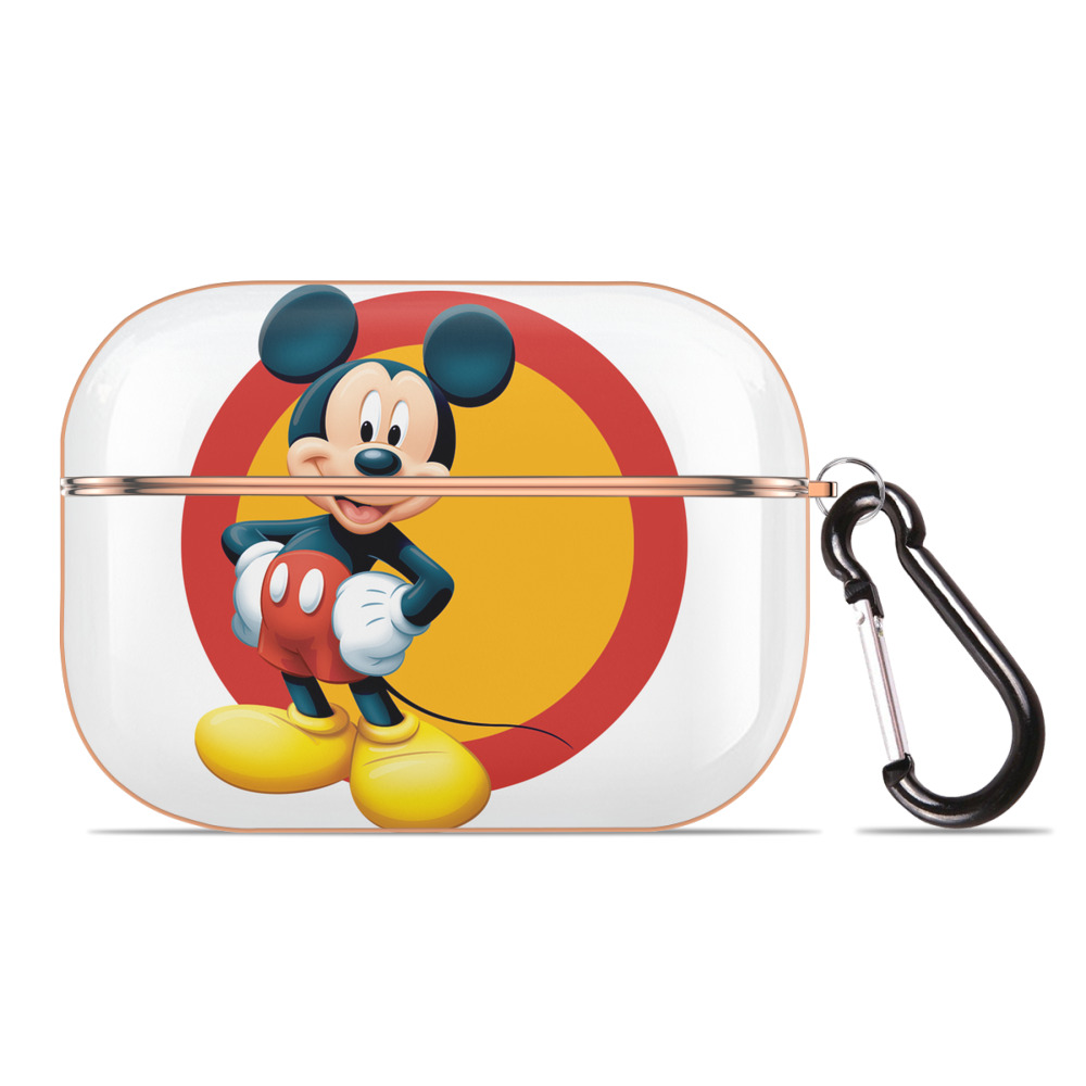 （画像用） ミッキーマウス Mickey Mouse 【AirPods Pro用】ハードシェル保護ケース｜耐衝撃・防指紋・カラビナ付き商品仕様