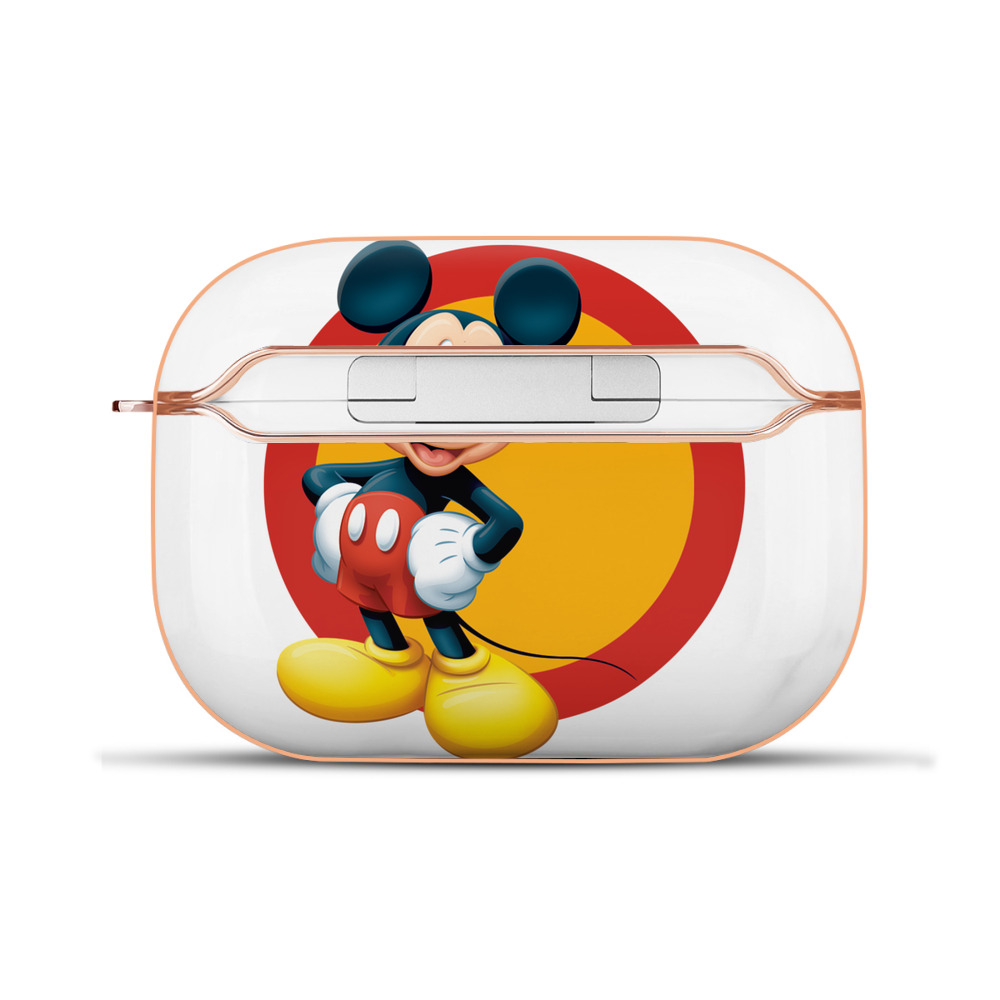 （画像用） ミッキーマウス Mickey Mouse 【AirPods Pro用】ハードシェル保護ケース｜耐衝撃・防指紋・カラビナ付き商品仕様