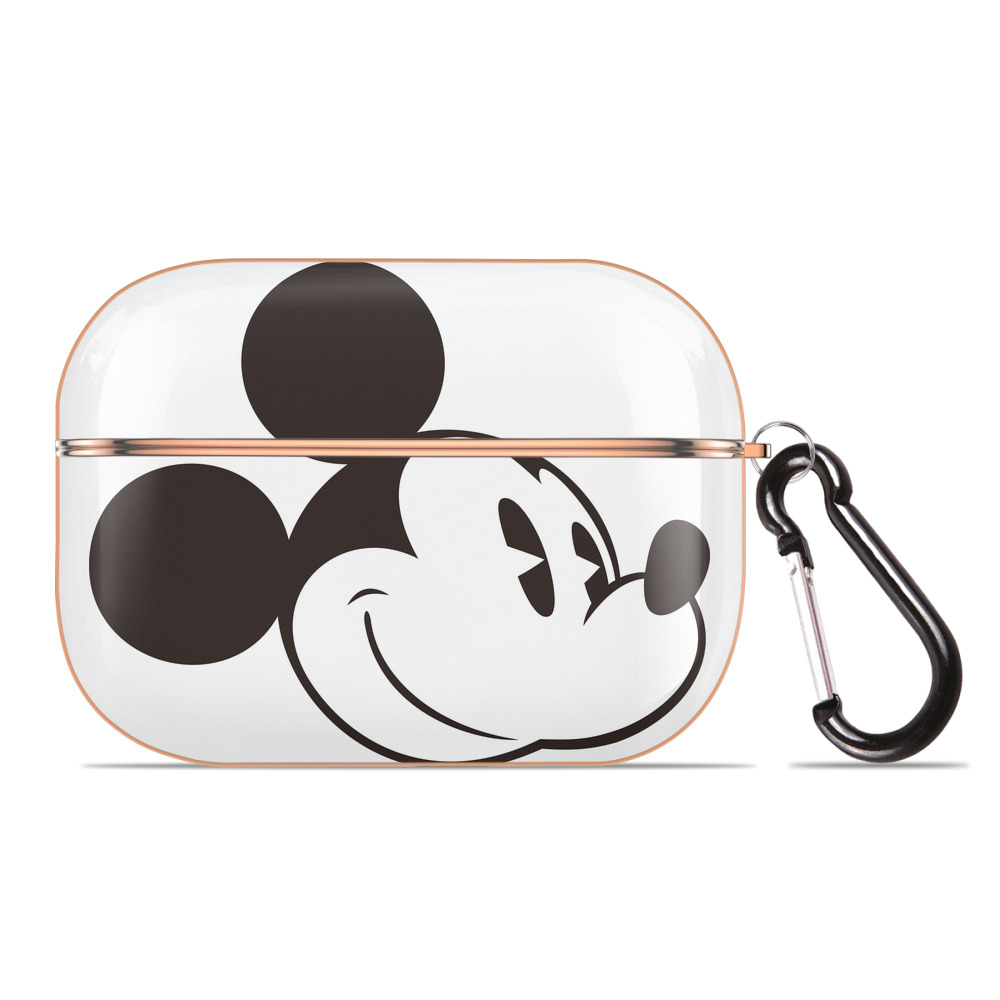 （画像用） ミッキーマウス Mickey Mouse 【AirPods Pro用】ハードシェル保護ケース｜耐衝撃・防指紋・カラビナ付き商品仕様