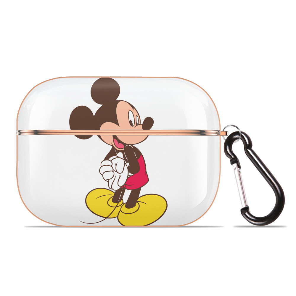 （画像用） ミッキーマウス Mickey Mouse 【AirPods Pro用】ハードシェル保護ケース｜耐衝撃・防指紋・カラビナ付き商品仕様