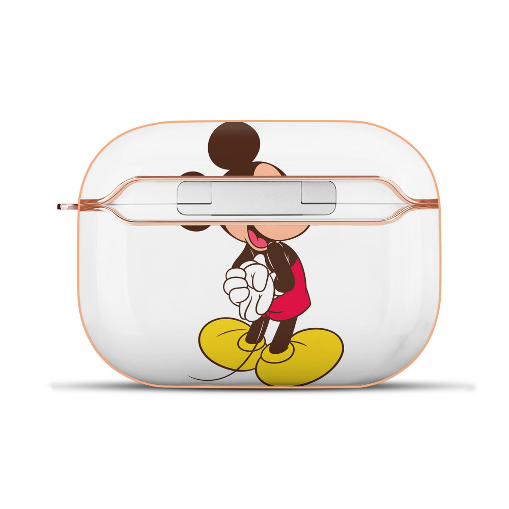 （画像用） ミッキーマウス Mickey Mouse 【AirPods Pro用】ハードシェル保護ケース｜耐衝撃・防指紋・カラビナ付き商品仕様
