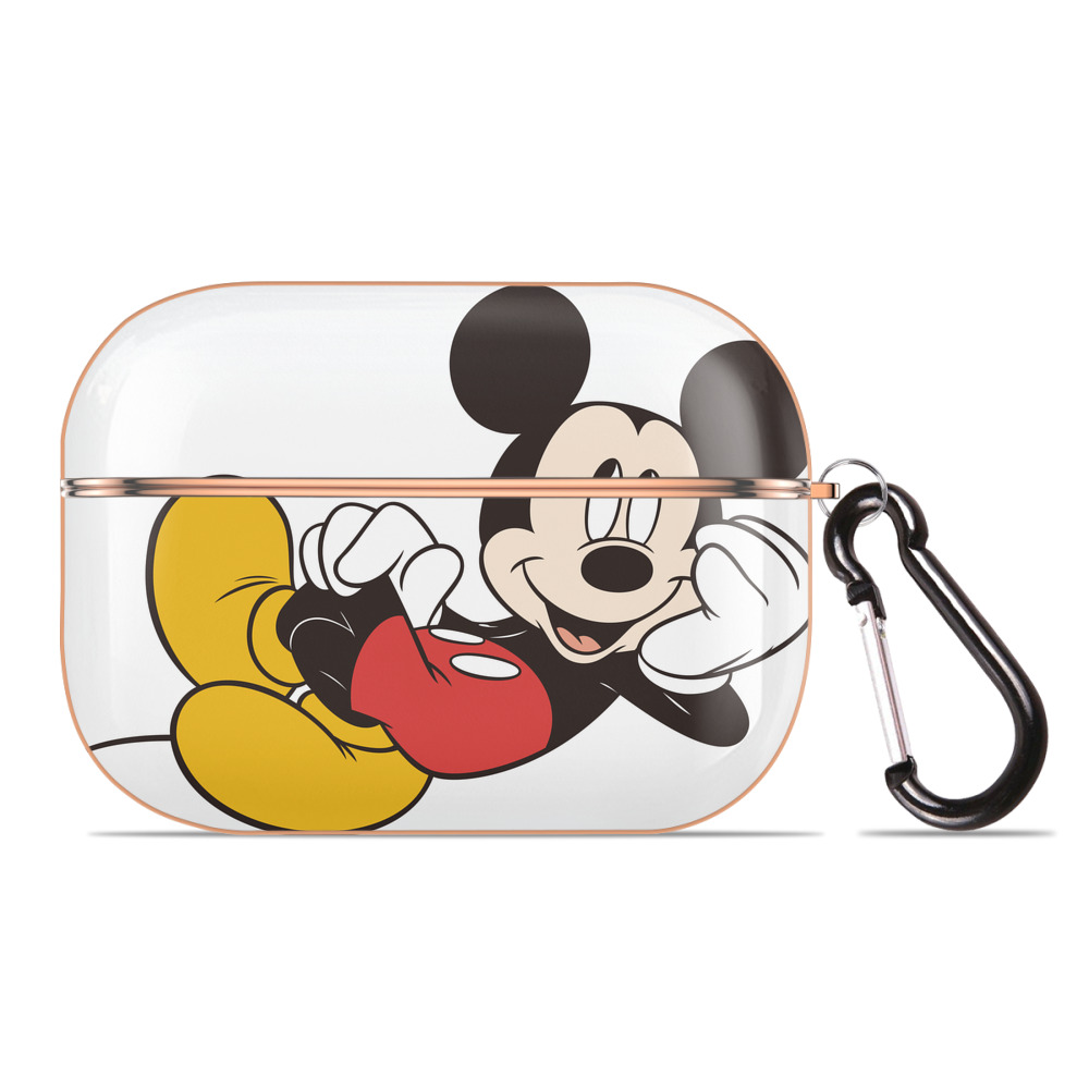 （画像用） ミッキーマウス Mickey Mouse 【AirPods Pro用】ハードシェル保護ケース｜耐衝撃・防指紋・カラビナ付き商品仕様