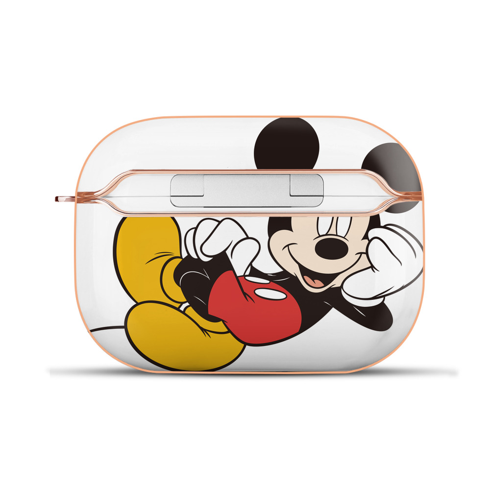 （画像用） ミッキーマウス Mickey Mouse 【AirPods Pro用】ハードシェル保護ケース｜耐衝撃・防指紋・カラビナ付き商品仕様