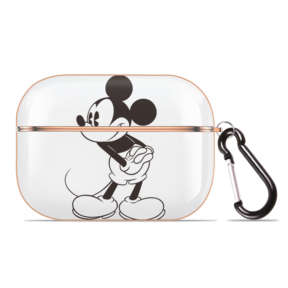 （画像用） ミッキーマウス Mickey Mouse 【AirPods Pro用】ハードシェル保護ケース｜耐衝撃・防指紋・カラビナ付き商品仕様