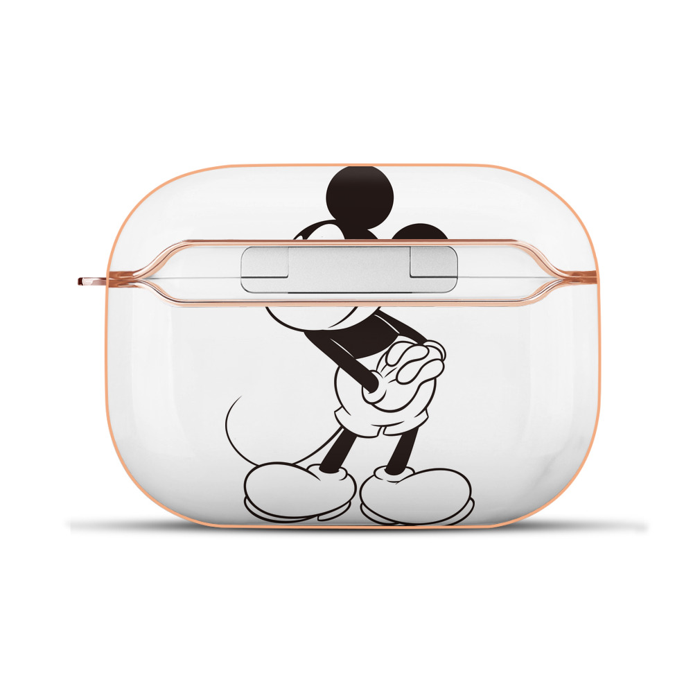 （画像用） ミッキーマウス Mickey Mouse 【AirPods Pro用】ハードシェル保護ケース｜耐衝撃・防指紋・カラビナ付き商品仕様