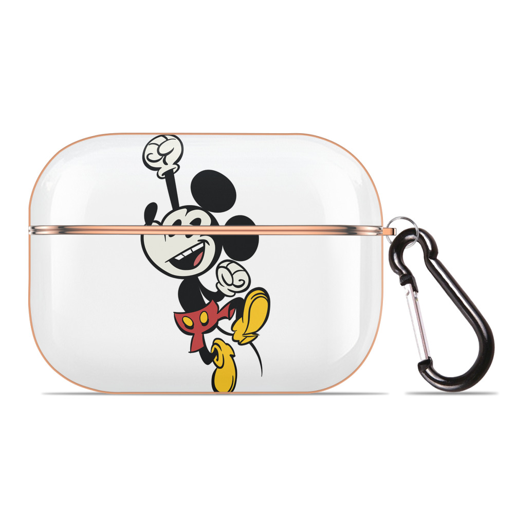 （画像用） ミッキーマウス Mickey Mouse 【AirPods Pro用】ハードシェル保護ケース｜耐衝撃・防指紋・カラビナ付き商品仕様