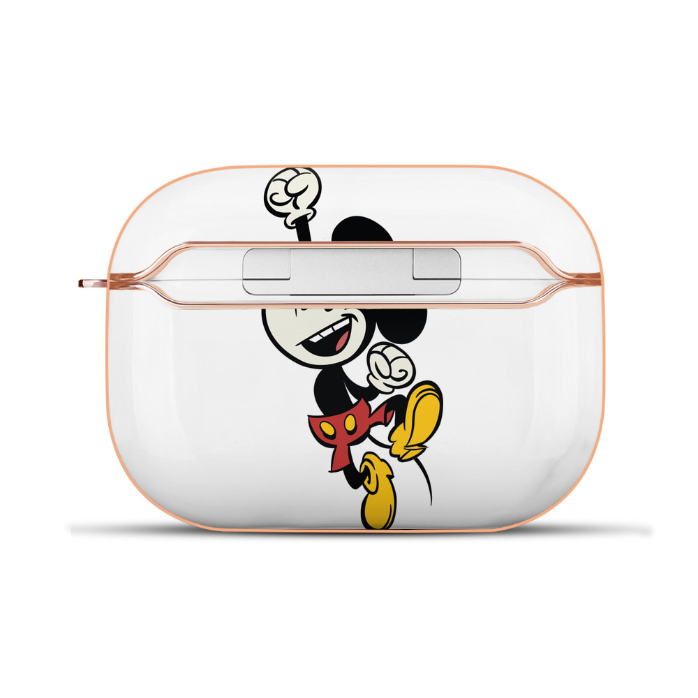 （画像用） ミッキーマウス Mickey Mouse 【AirPods Pro用】ハードシェル保護ケース｜耐衝撃・防指紋・カラビナ付き商品仕様