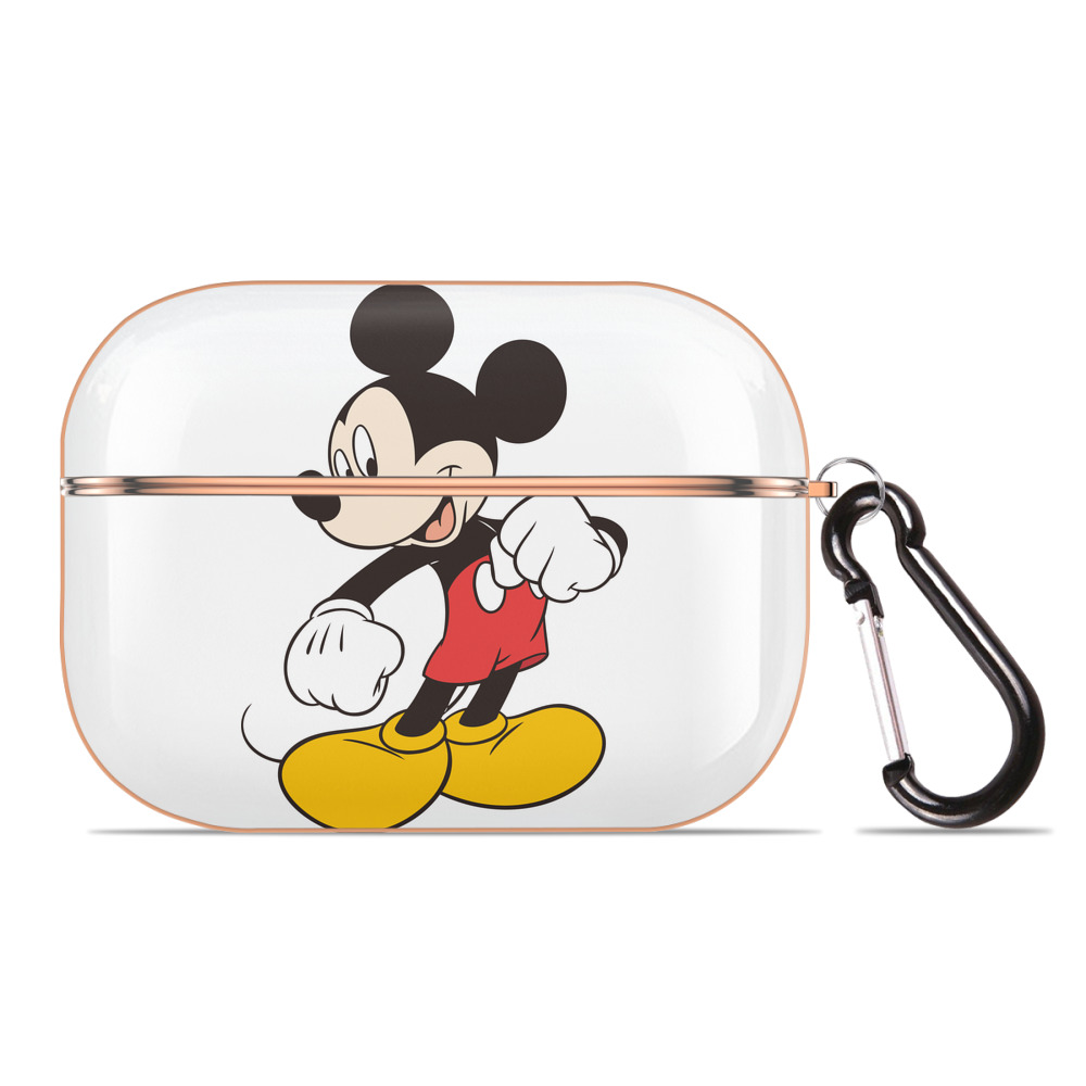 （画像用） ミッキーマウス Mickey Mouse 【AirPods Pro用】ハードシェル保護ケース｜耐衝撃・防指紋・カラビナ付き商品仕様