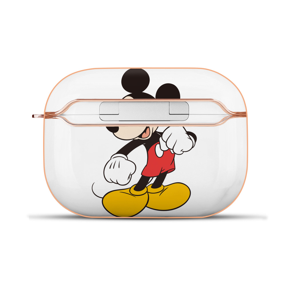 （画像用） ミッキーマウス Mickey Mouse 【AirPods Pro用】ハードシェル保護ケース｜耐衝撃・防指紋・カラビナ付き商品仕様