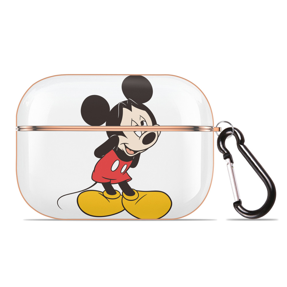 （画像用） ミッキーマウス Mickey Mouse 【AirPods Pro用】ハードシェル保護ケース｜耐衝撃・防指紋・カラビナ付き商品仕様