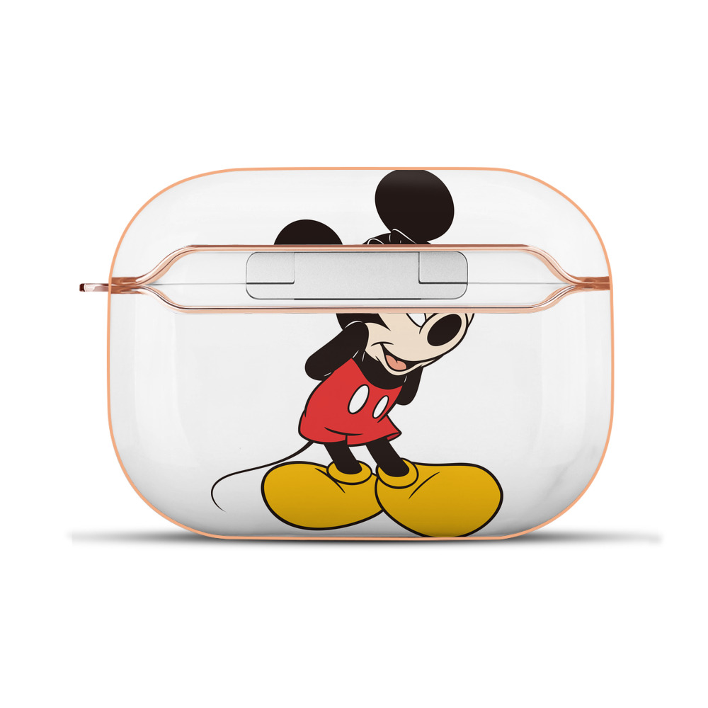 （画像用） ミッキーマウス Mickey Mouse 【AirPods Pro用】ハードシェル保護ケース｜耐衝撃・防指紋・カラビナ付き商品仕様