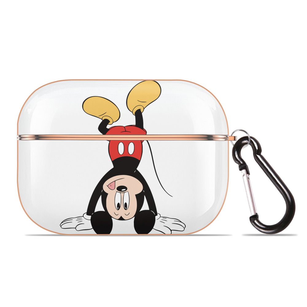 （画像用） ミッキーマウス Mickey Mouse 【AirPods Pro用】ハードシェル保護ケース｜耐衝撃・防指紋・カラビナ付き商品仕様