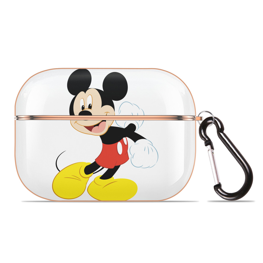 （画像用） ミッキーマウス Mickey Mouse 【AirPods Pro用】ハードシェル保護ケース｜耐衝撃・防指紋・カラビナ付き商品仕様