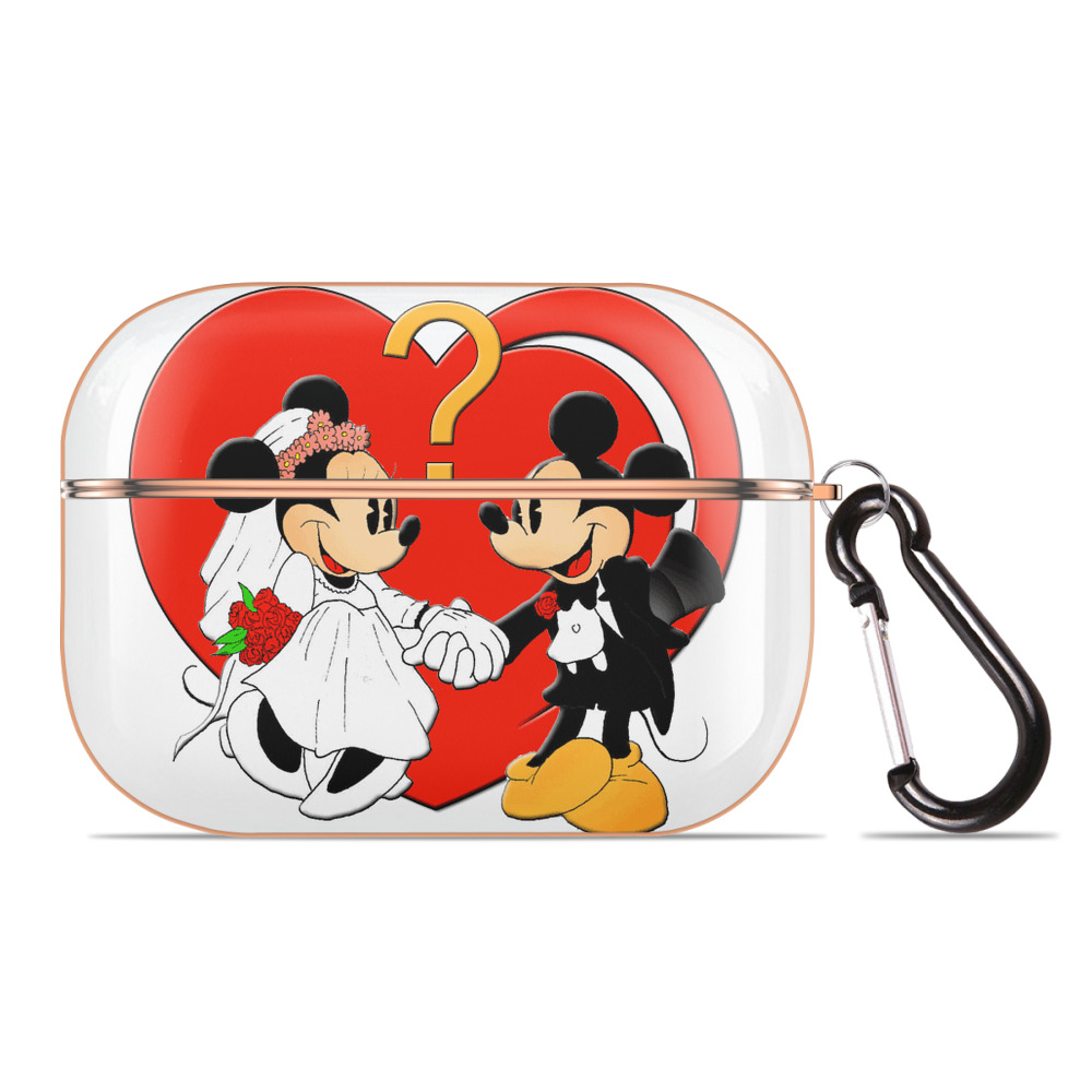 （画像用） ミッキーマウス Mickey Mouse 【AirPods Pro用】ハードシェル保護ケース｜耐衝撃・防指紋・カラビナ付き商品仕様