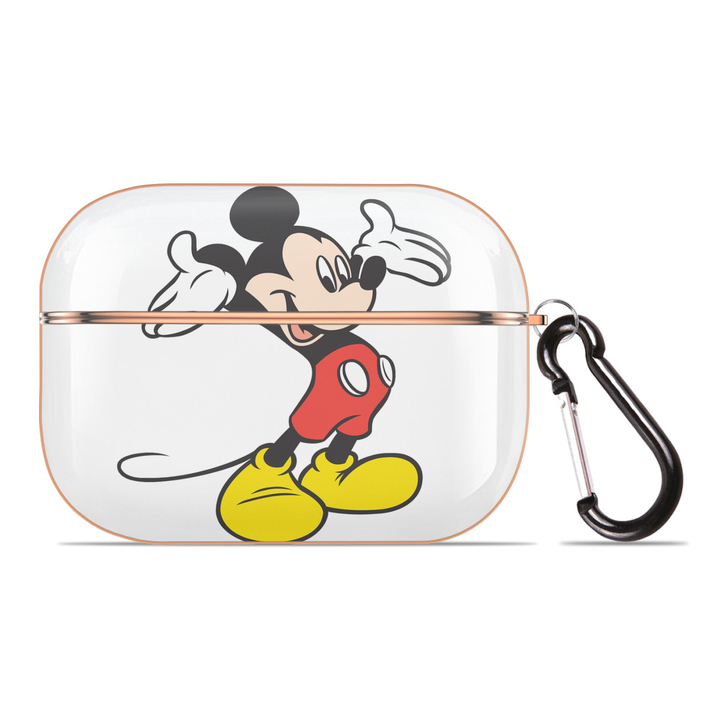 （画像用） ミッキーマウス Mickey Mouse 【AirPods Pro用】ハードシェル保護ケース｜耐衝撃・防指紋・カラビナ付き商品仕様