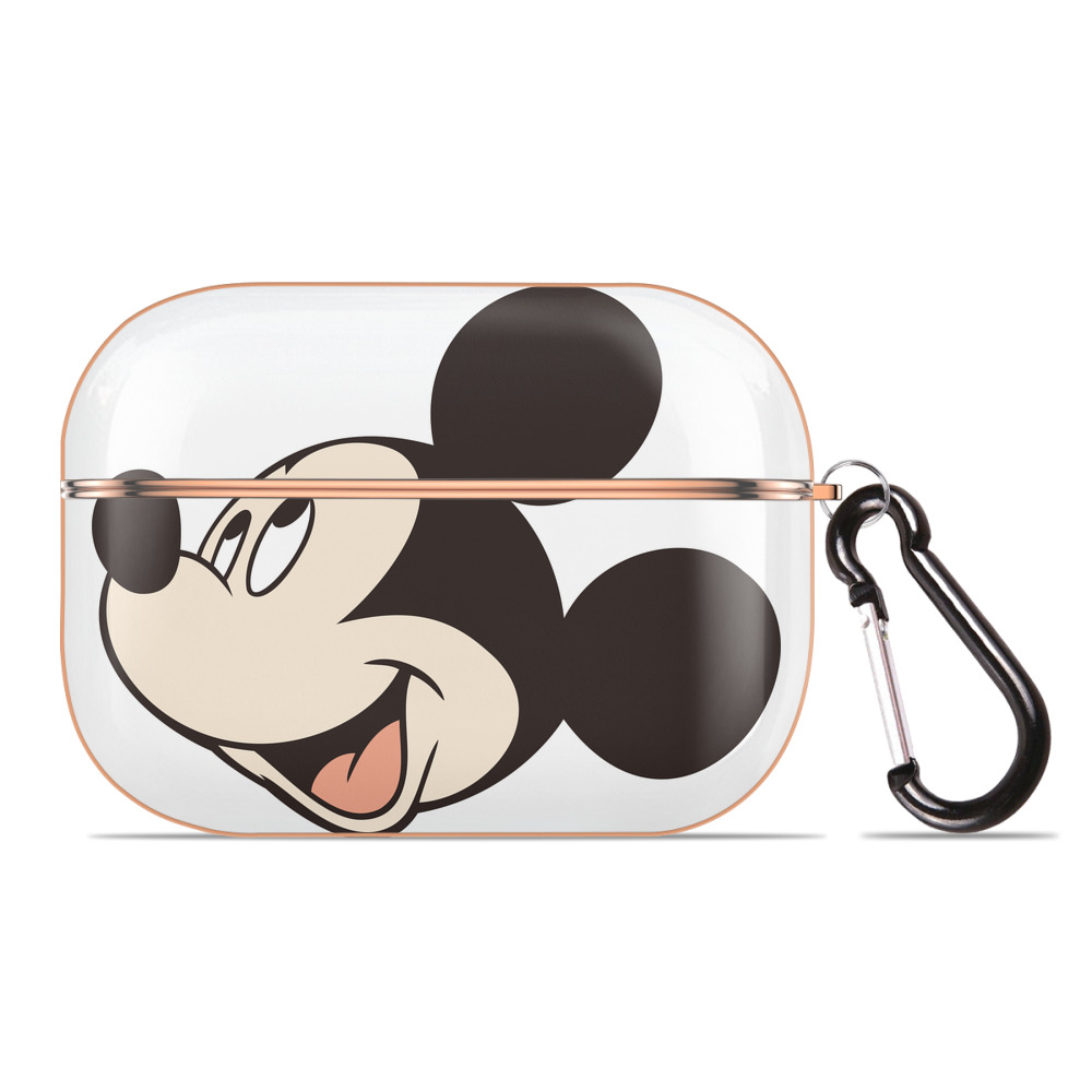 （画像用） ミッキーマウス Mickey Mouse 【AirPods Pro用】ハードシェル保護ケース｜耐衝撃・防指紋・カラビナ付き商品仕様