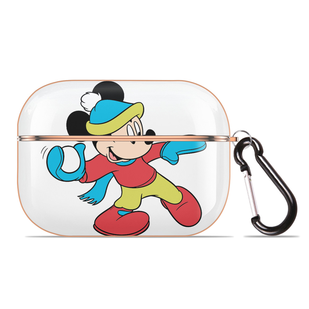 （画像用） ミッキーマウス Mickey Mouse 【AirPods Pro用】ハードシェル保護ケース｜耐衝撃・防指紋・カラビナ付き商品仕様