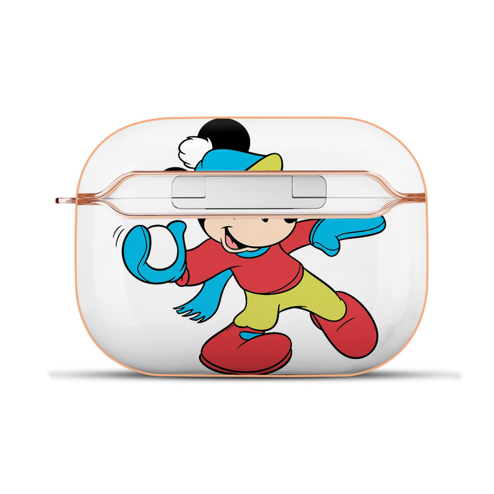 （画像用） ミッキーマウス Mickey Mouse 【AirPods Pro用】ハードシェル保護ケース｜耐衝撃・防指紋・カラビナ付き商品仕様