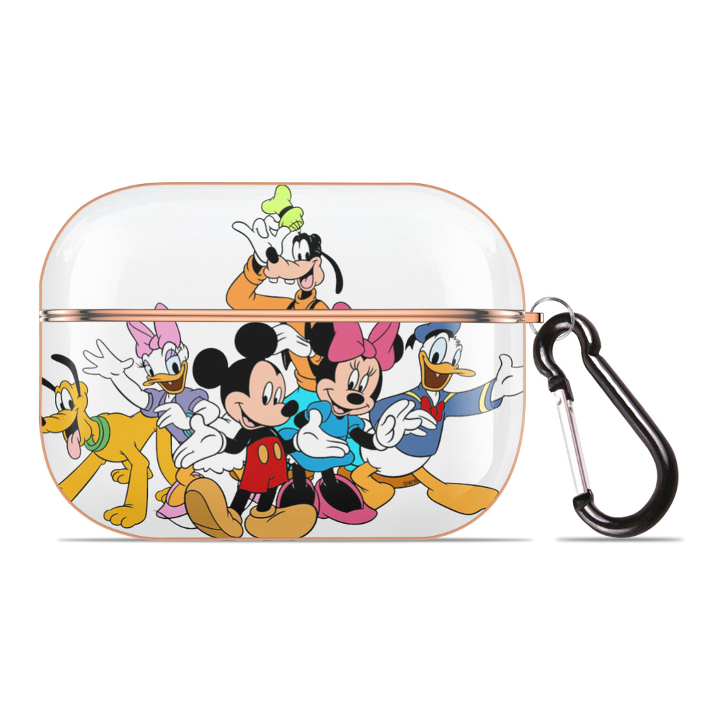 （画像用） ミッキーマウス Mickey Mouse 【AirPods Pro用】ハードシェル保護ケース｜耐衝撃・防指紋・カラビナ付き商品仕様