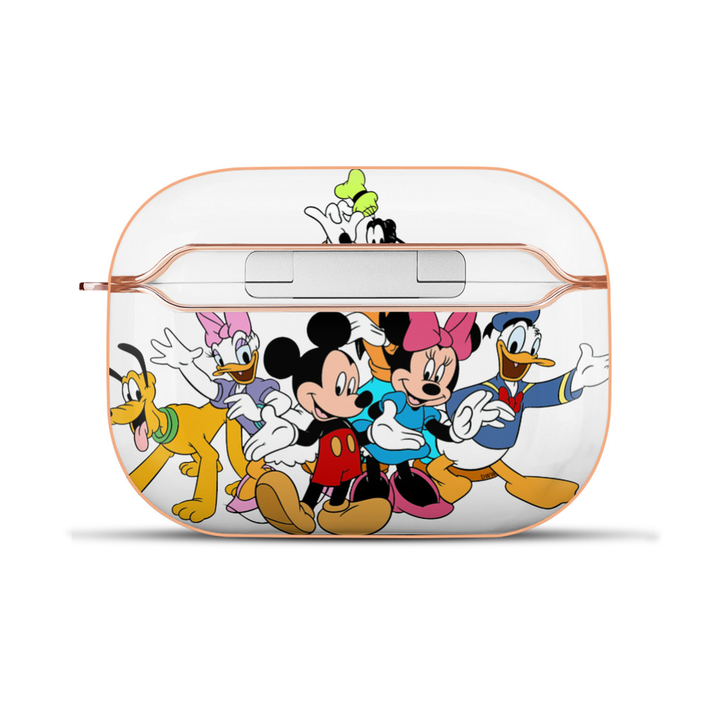 （画像用） ミッキーマウス Mickey Mouse 【AirPods Pro用】ハードシェル保護ケース｜耐衝撃・防指紋・カラビナ付き商品仕様