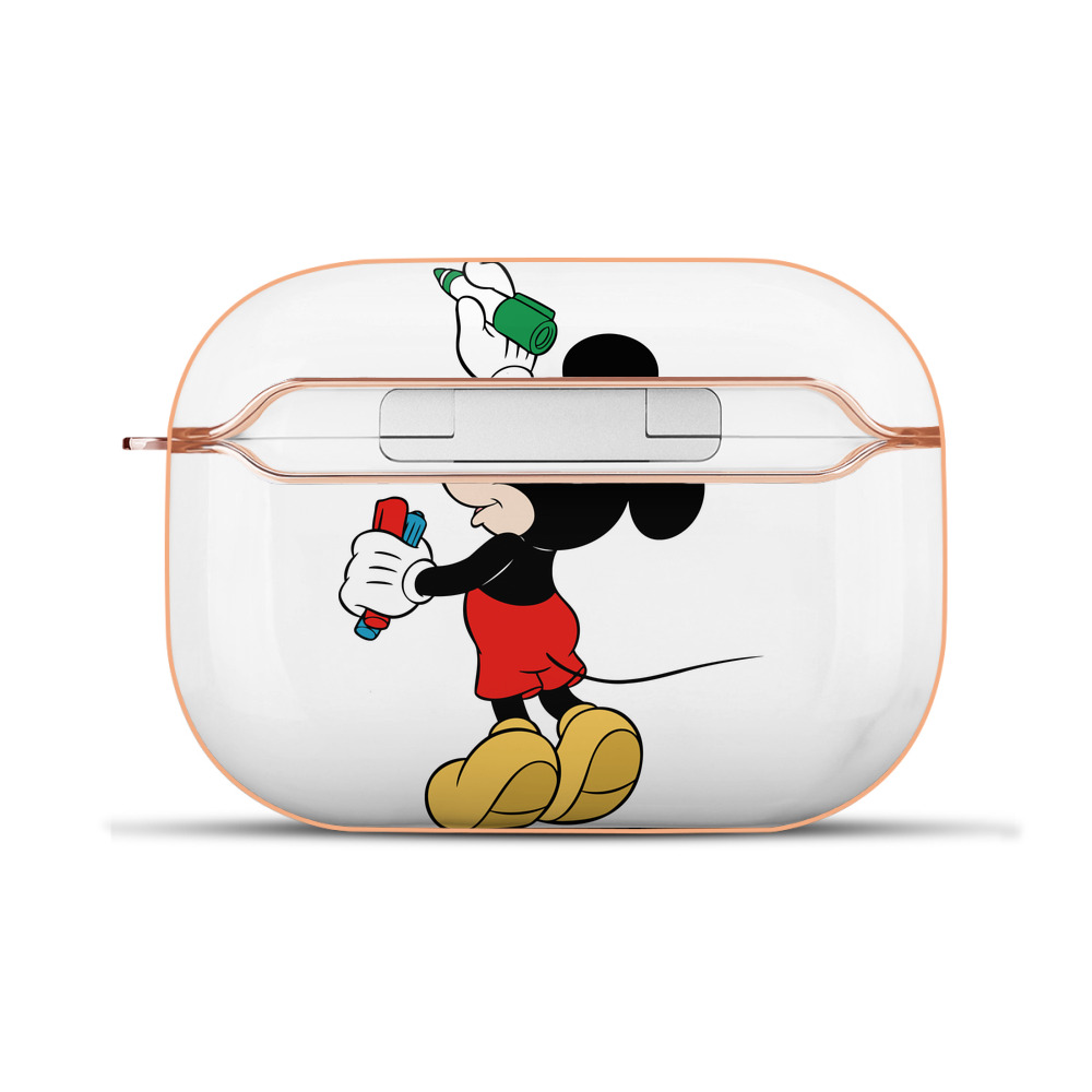 （画像用） ミッキーマウス Mickey Mouse 【AirPods Pro用】ハードシェル保護ケース｜耐衝撃・防指紋・カラビナ付き商品仕様