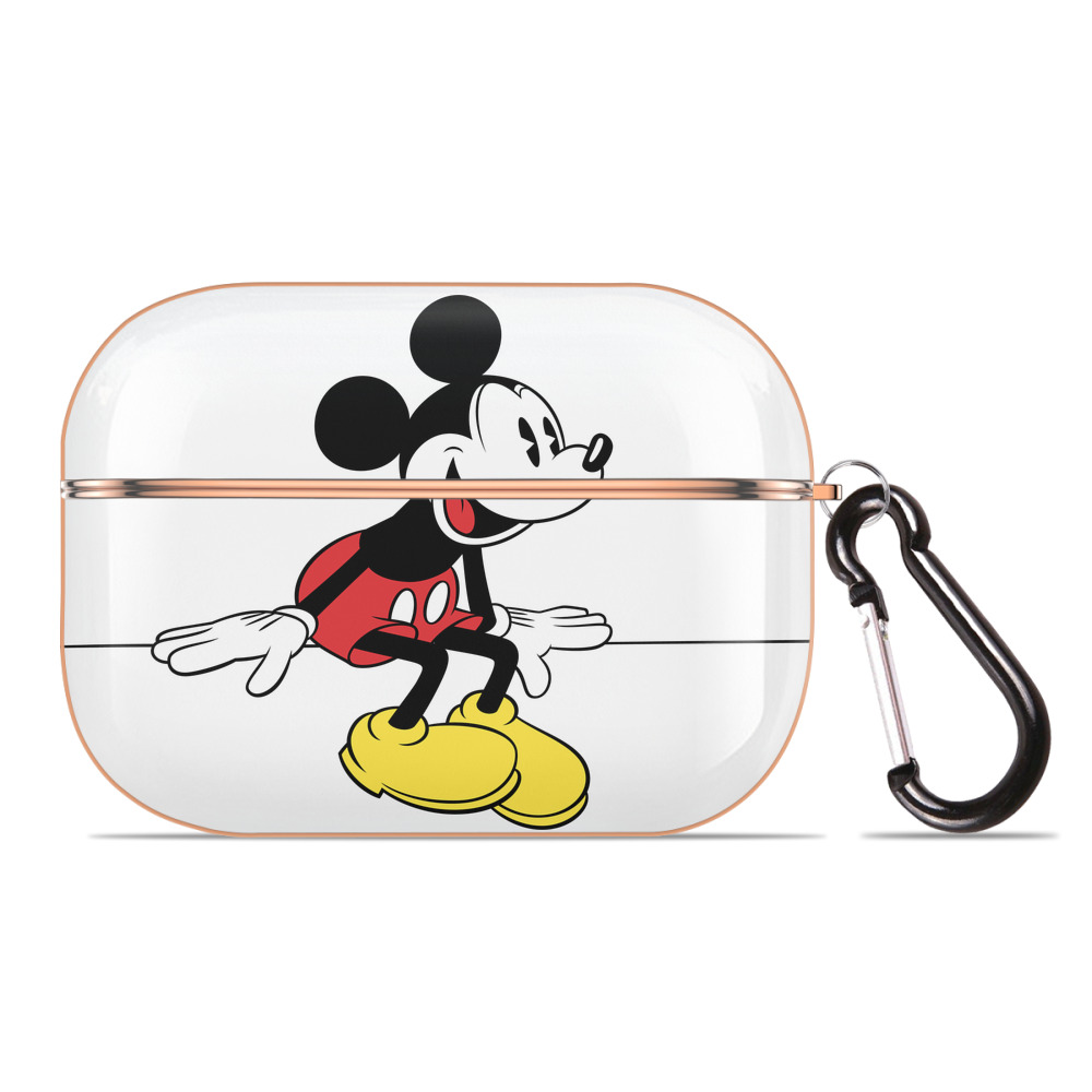 （画像用） ミッキーマウス Mickey Mouse 【AirPods Pro用】ハードシェル保護ケース｜耐衝撃・防指紋・カラビナ付き商品仕様
